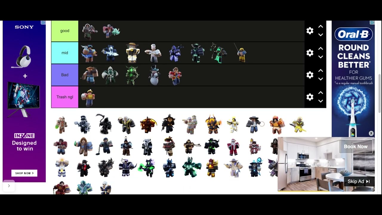 Roblox Bedwars Kits Tierlist Ranked - YouTube