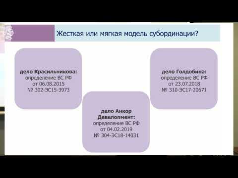 Субординация требований связанных кредиторов. Улезко Александра