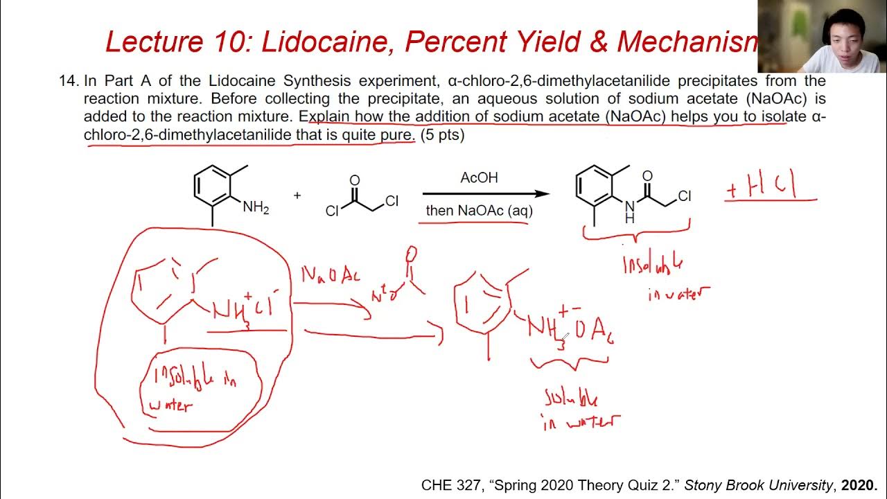 Che 327 lecture 10 on lidocaine synthesis youtube