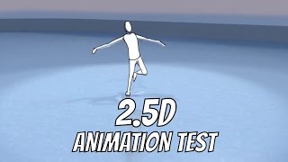 2.5D Ice Skating Animation Test and Breakdown