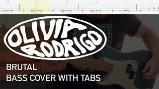 Olivia Rodrigo - Brutal (Bass Cover with Tabs)