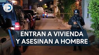 Asesinan a hombre frente a su esposa en vivienda al norte de Monterrey