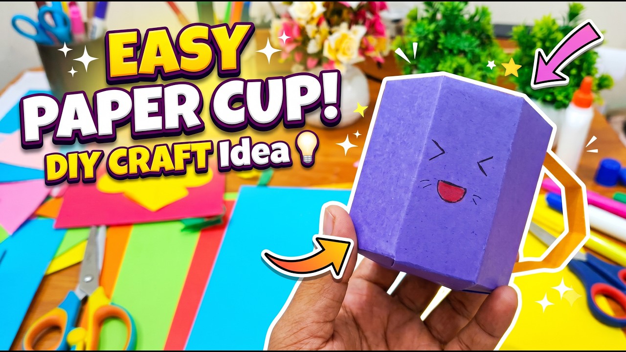 Nvmw How to Make a Paper Cup | Easy Origami Paper Craft Ideas - YouTube
