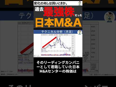 【最強株】日本M&Aセンター変化の兆し。株価上昇に繋がるか #shorts