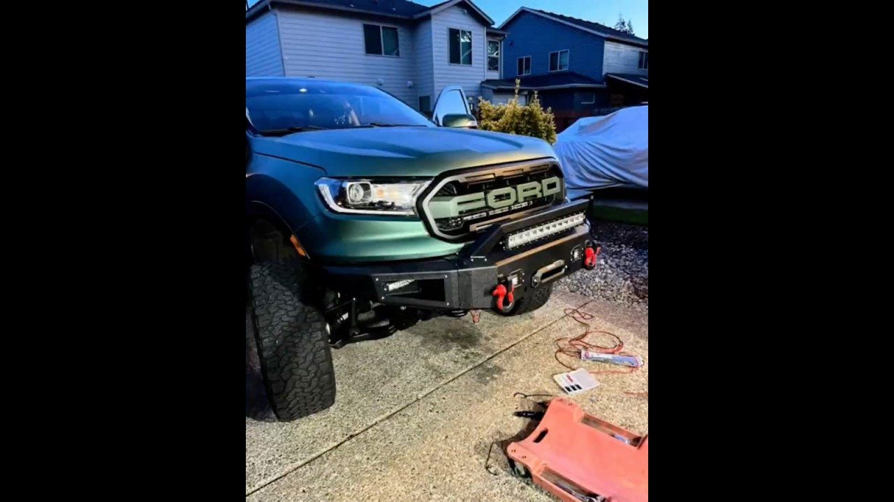 Aaiwa® Heavy Duty Steel Front Bumper for 2019-2024 Ford Ranger 