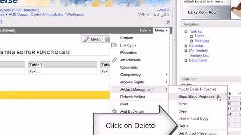 How to delete an artifact