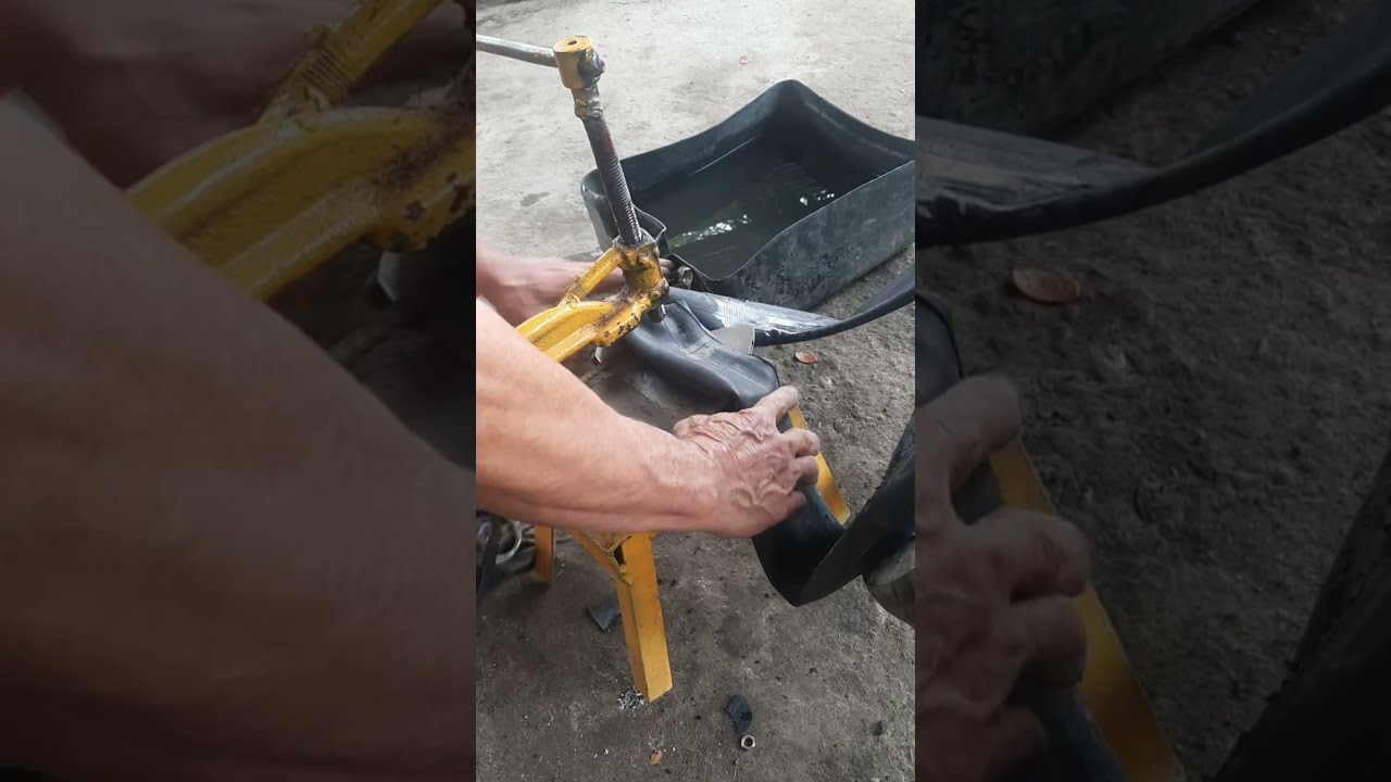 Big Puncture In Inner Tube Vulcanizing Shortsvideo