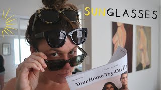 2020 warby parker at home try on haul SUNGLASSES