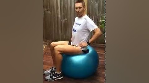 Gym ball core stability for lower back pain and runners