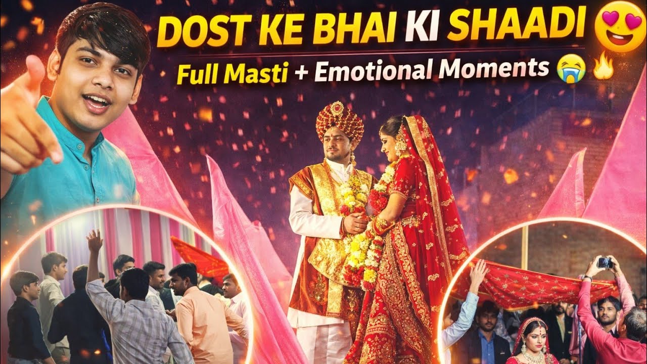 Dost Ke Bhai Ki Grand Wedding 🎉 Emotional + Fun Moments🥹