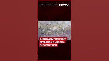 Indian Army Releases The Success Video of Operation Sindoor, Shows Pakistani Drones Destroyed