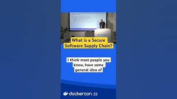 What is a Secure Software Supply Chain? #Docker #SoftwareSupplyChain #Cybersecurity