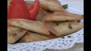 طريقه عمل سمبوسك الخضار والجبن | فاطمه ابو حاتي | العزومه   PNC FOOD