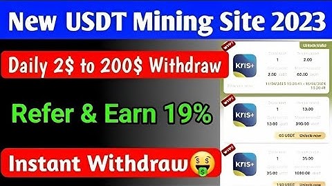 TRX USDT App today - New TRX Mining Site | Best TRX Mining Site 2023 (Free USDT Platform)