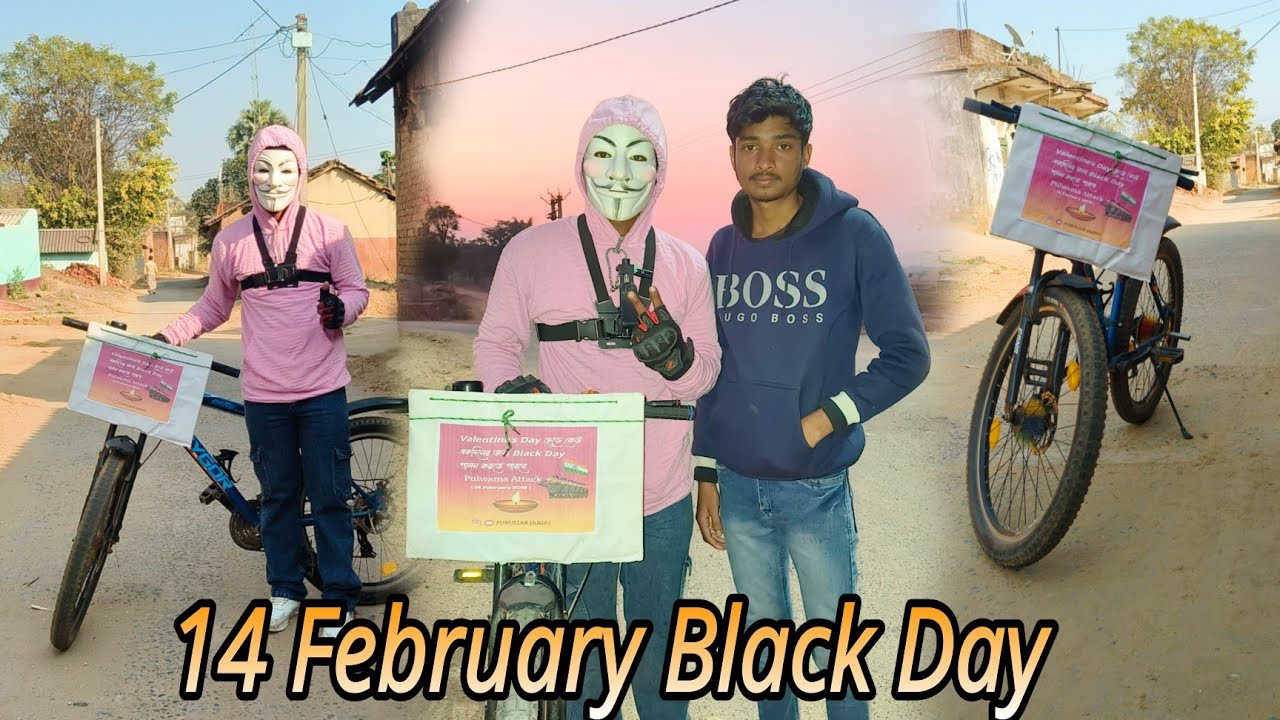 14 February Black Day 🫡 || Pulwama Attack Poster || Public ❌ Reaction 