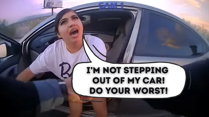 The most insufferable traffic stop ever - Police body cam reaction