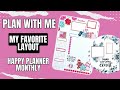 Plan With Me [Happy Planner Monthly Layout]
