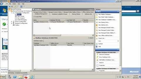 Installation And Configuration of MS Exchange Server 2010