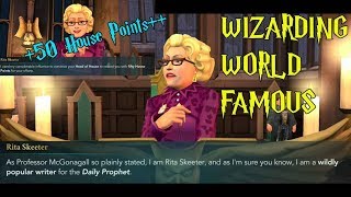 Harry Potter Hogwarts Mystery Wizarding World Famous Rita Skeeter