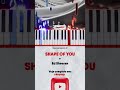 🎹 Shape Of You Ed Sheeran | #piano #pianocover #pianotutorial