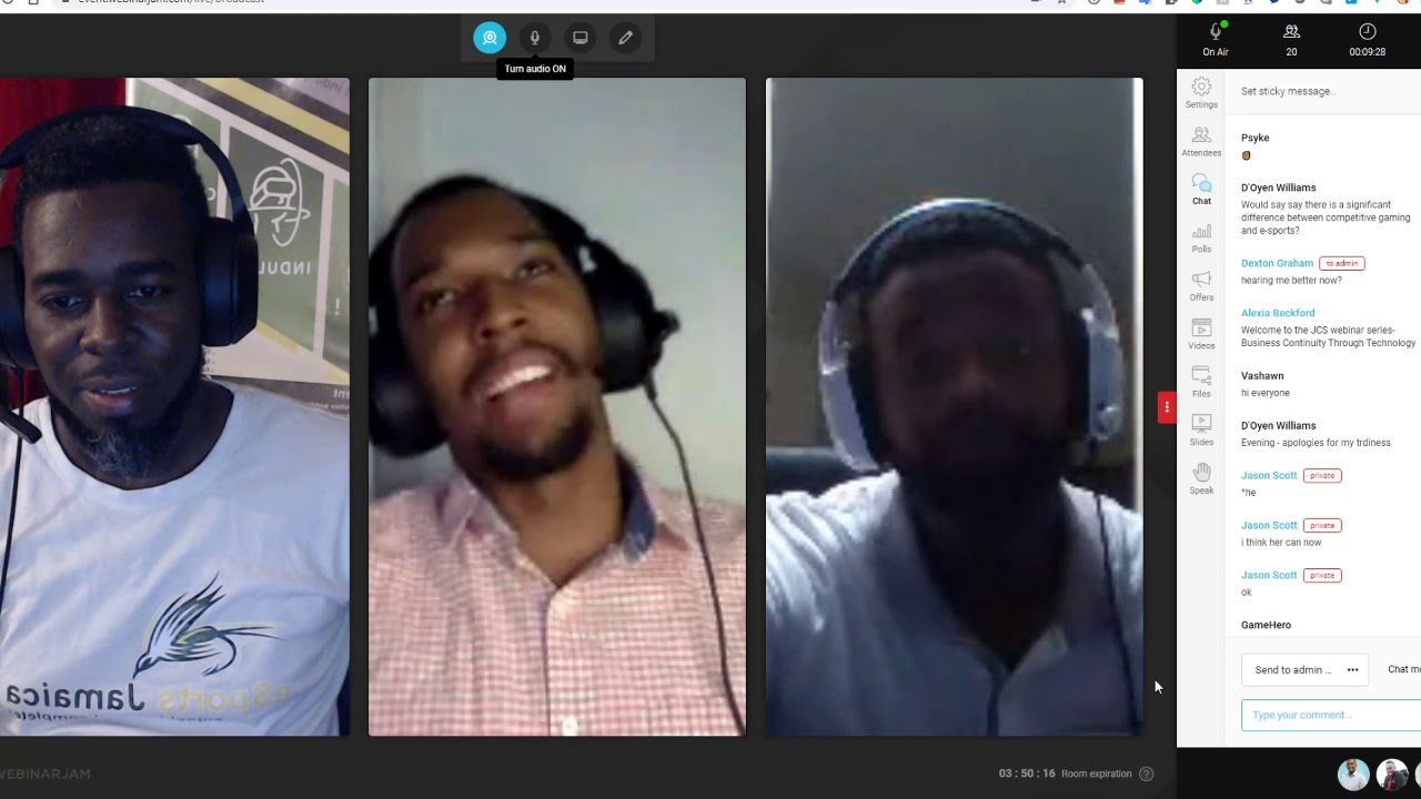 Jamaica Computer Society Webinar - The future of Esports in Jamaica and the Caribbean Part 1