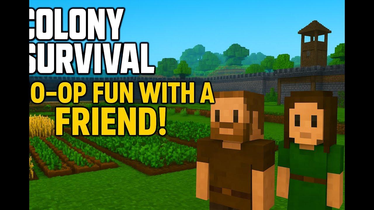 (Vertical) Colony Survival 🌱 Co-Op Fun with a Friend!