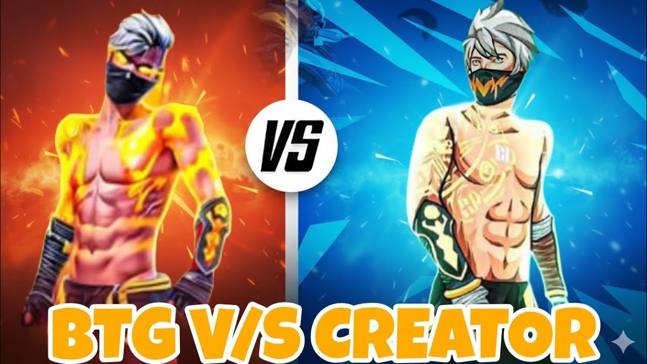 BTG Youtuber V/S Another Content Creator 1VS1 Room Mach One Taps Telugu 🔥 