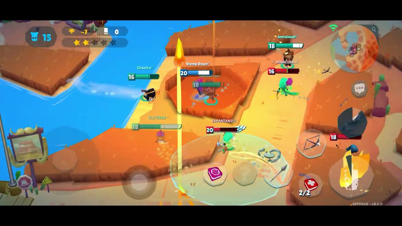 Vs Warriors! Larry evading their tank blockers and bush assassinating their Lizzy healers!