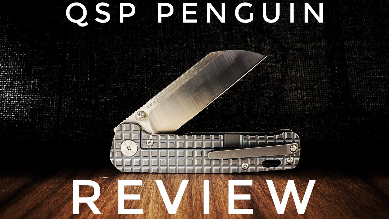 QSP Penguin Titanium Frame Lock Pocket Knife Disassembly