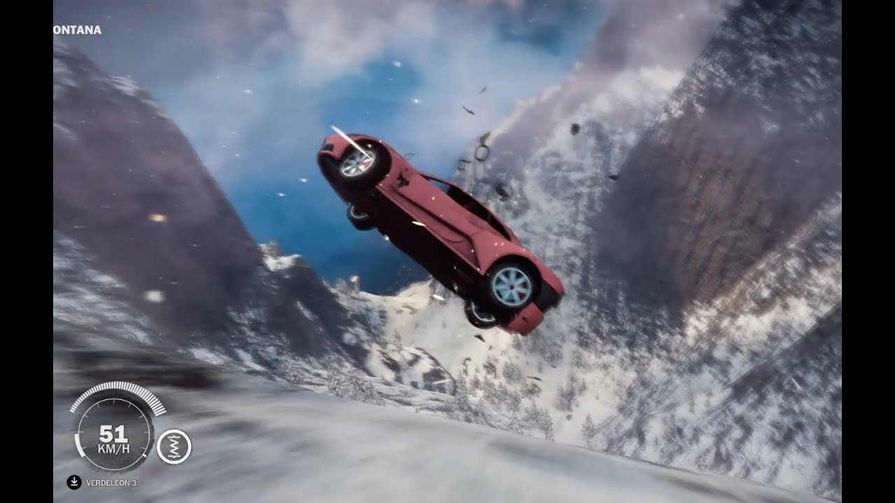 ジャストコーズ3 カッコいい車で下山 おまけ F1とダンプカーでも下山するよ Youtube