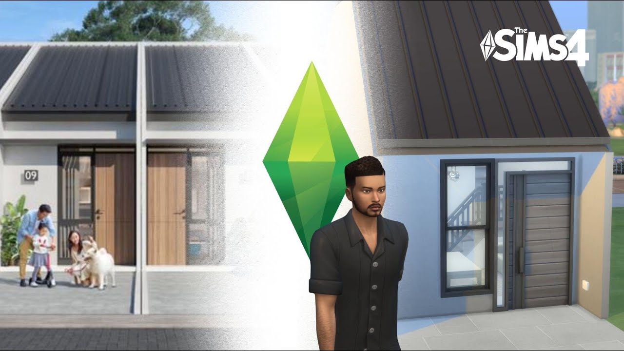 The Sims 4 | Indonesian Subsidized Tiny House (Rumah Subsidi 18 sqm) | No CC or Mods
