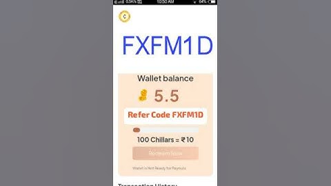 chillar referral code  chillar refer code