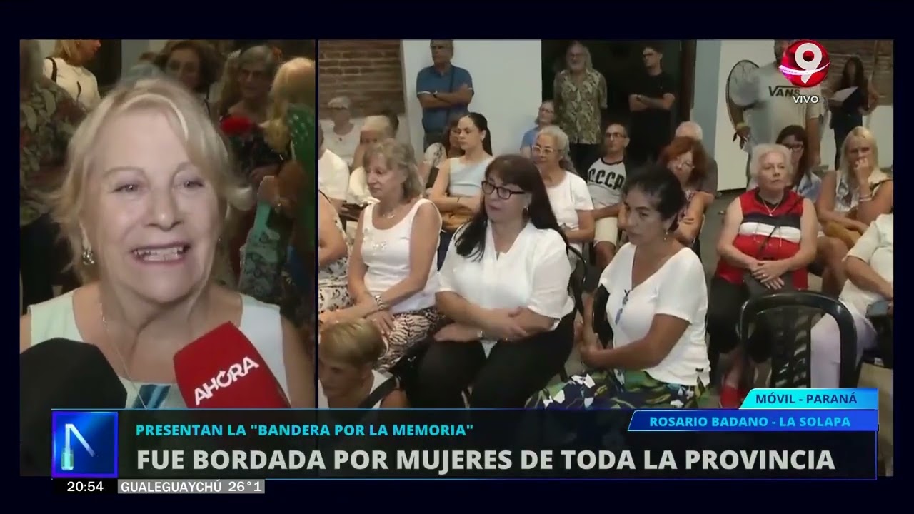 Presentaron la Bandera por la Memoria en Paraná