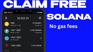 Claim free $10 Solana daily | free Solana earning site with no investment.