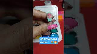3d flower 🌺 #nailextension #softgelextensions #nails #naildesign #nailart #nail #shorts #jungkook