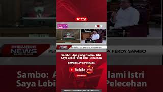 Sambo Apa Yang Dialami Istri Saya Lebih Fatal Dari Pelecehan  Breaking News Tvone