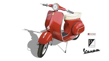 Vespa Piaggio, 1960, 3d SketchUp