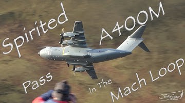 Spirited A400 Pass in the Mach Loop Through Cad