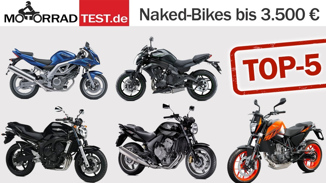Top 5 Naked-Bikes bis 3.500 € - YouTube