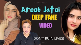 Aroob Jatoi Deep fake video | Auraton ki izzat k saath khel | Queen Froggy Ducky ​ #aroobjatoivlogs