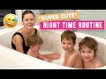 SUPER CUTE Nighttime Routine With 3 Kids | They FINALLY Went To Bed