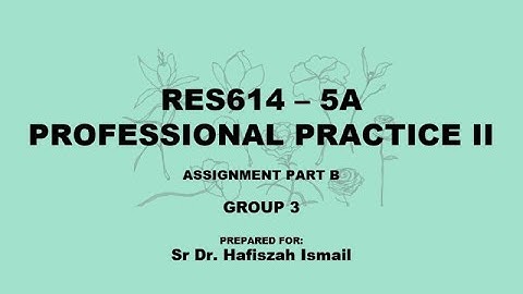 RES614 ASSIGNMENT PART B GROUP 3 AP225 5A