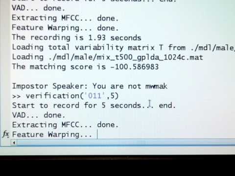 Verification: I-Vector PLDA System