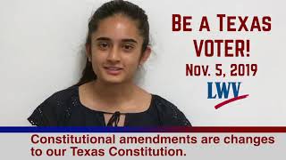 Constitutional Amendment Election Nov. 5, 2019