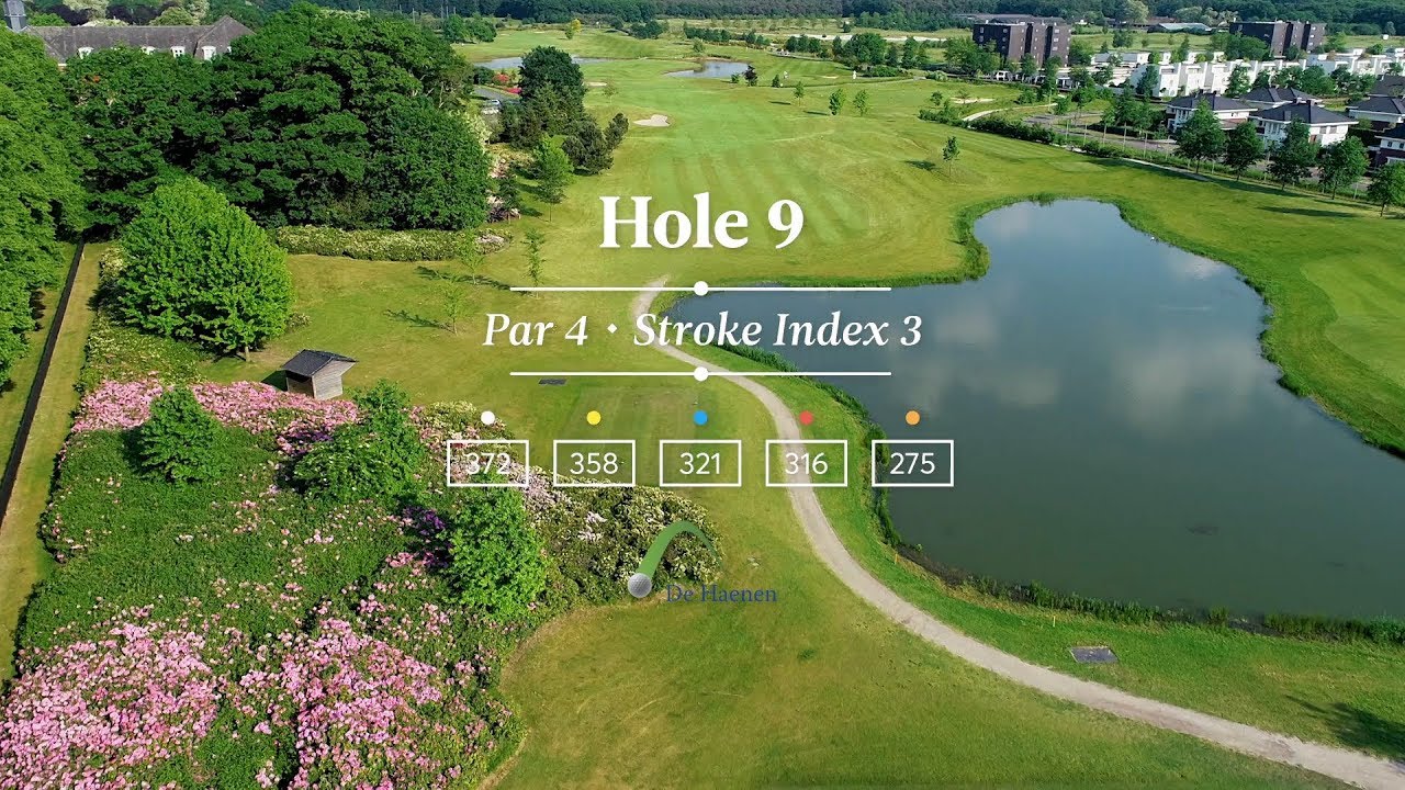 Golf course Golfpark de Haenen Flyover Hole 9 YouTube