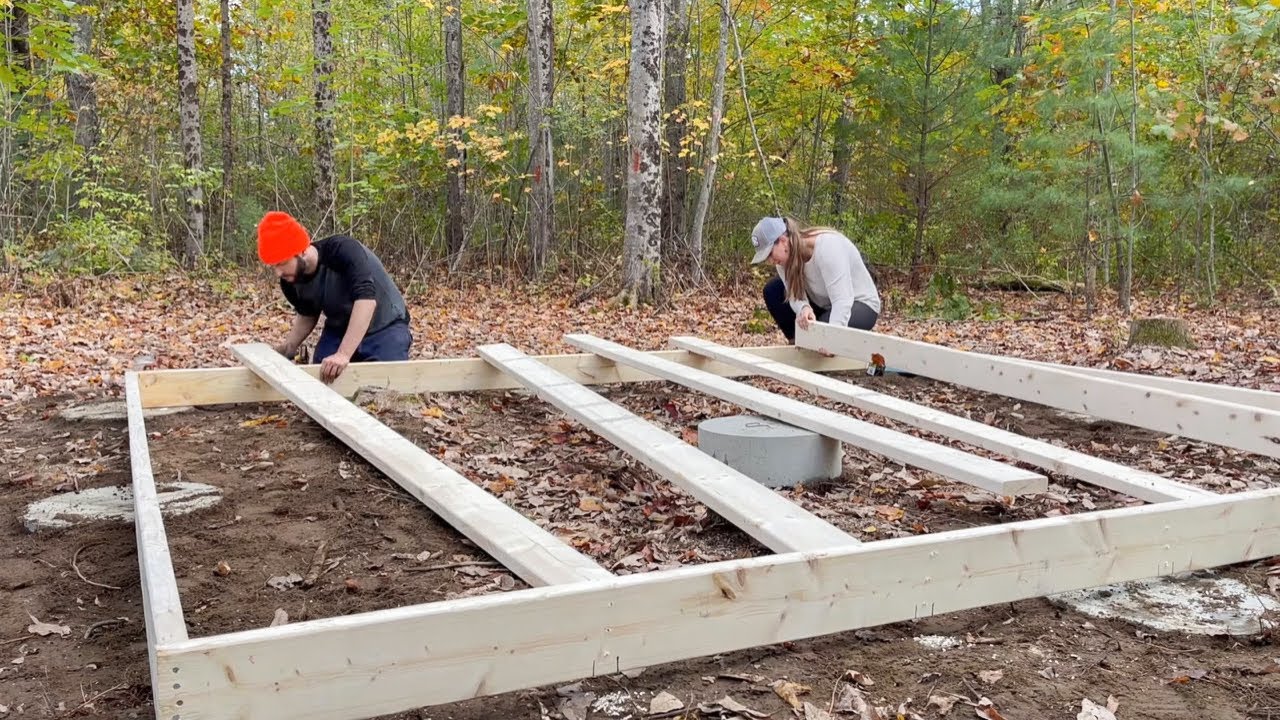 We Built an Off Grid Tiny Cabin: Part 1 - YouTube
