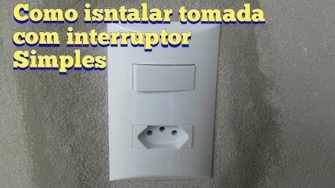 COMO INSTALAR TOMADA E INTERRUPTOR SIMPLES PASSO A PASSO