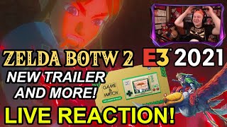 ZELDA BOTW 2 NEW TRAILER LIVE REACTION Plus Other Zelda News! E3 2021