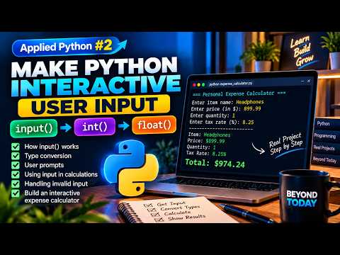 Make Python Interactive with User Input | Applied Python #2026