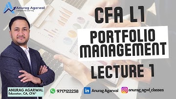 CFA L1 Portfolio Management An Overview | Lec-1